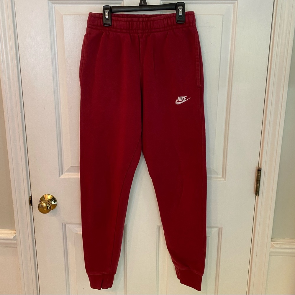 Mens Nike Jogger Red Sweatpants Size XS
